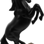 Cabilock Realistic Standing Horse Figurine Elegant Animal Decor for Living Room Office Artistic Tabletop Ornament for Home Housewarming
