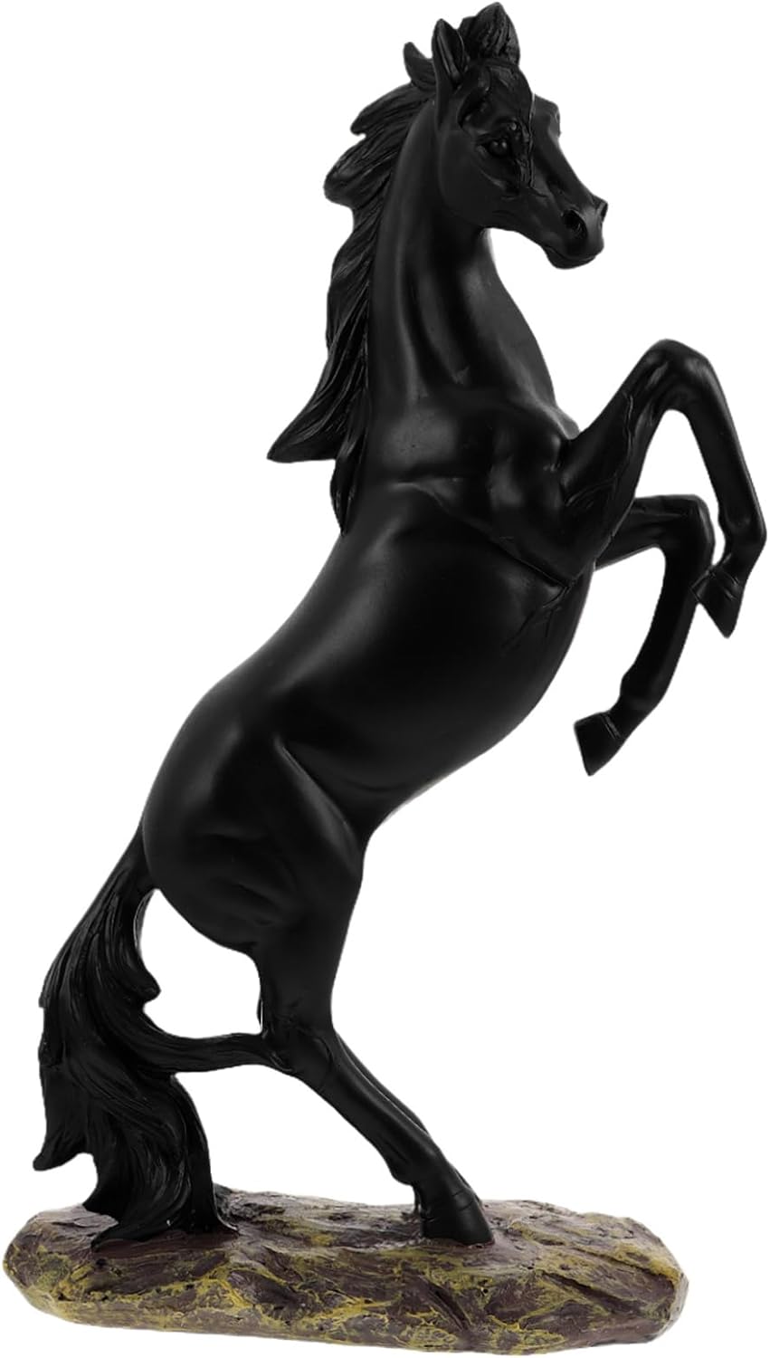 61jHako9SLL._AC_SL1500_.jpg Unomor Resin Standing Horse Statue Elegant Horse Figurines Home Decor Artistic Tabletop Decoration for Living Room and Office for Housewarming and Business Opening - Image 1