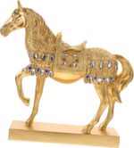 Realistic Standing Horse Model Resin Horse Decoration for Office and Girls Figurine Statue