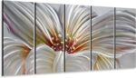 Yihui Arts Hand Crafted 3D Aluminum Floral Wall Art Sculpture - Big Group Panel Metal Decor Artwork