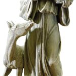 Joseph's Studio by Roman 25.5-Inch St. Francis with Horse Statue – Patron Saint of Animals, Religious Outdoor Garden Decor, Catholic Yard Figurine